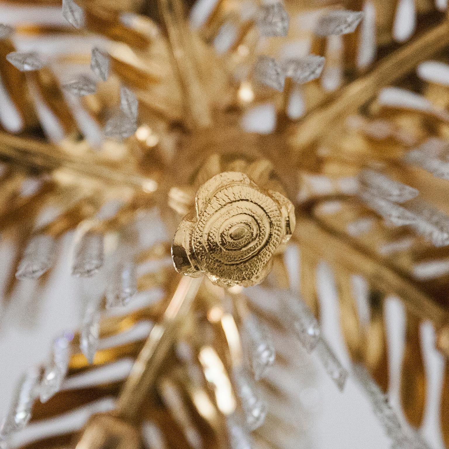 palm chandelier