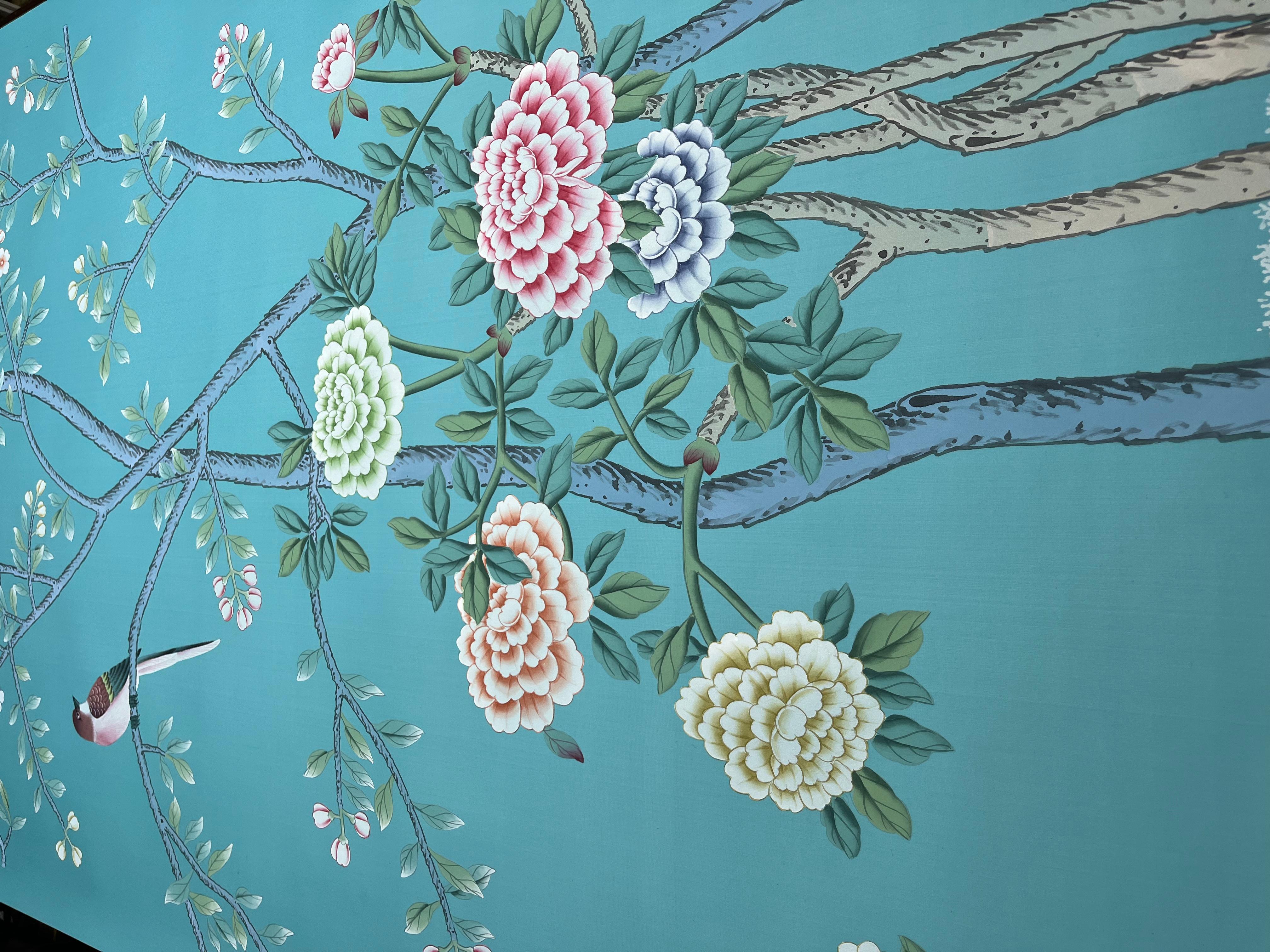 If you love the look of De Gournay wallpaper but not the price, this is for you. Measures: 3 ft x 8 ft.

The colorways in this sections present our latest colorways, which can be applied to any designs and any base ground (silk, tea paper,