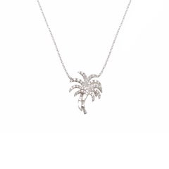 Palm Tree Diamond Necklace