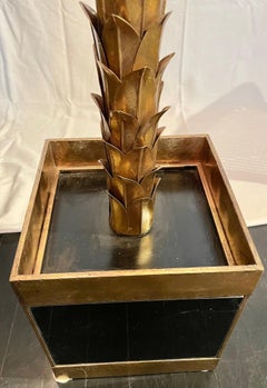 Stehlampe aus Palmenholz, Maison Jansen zugeschrieben