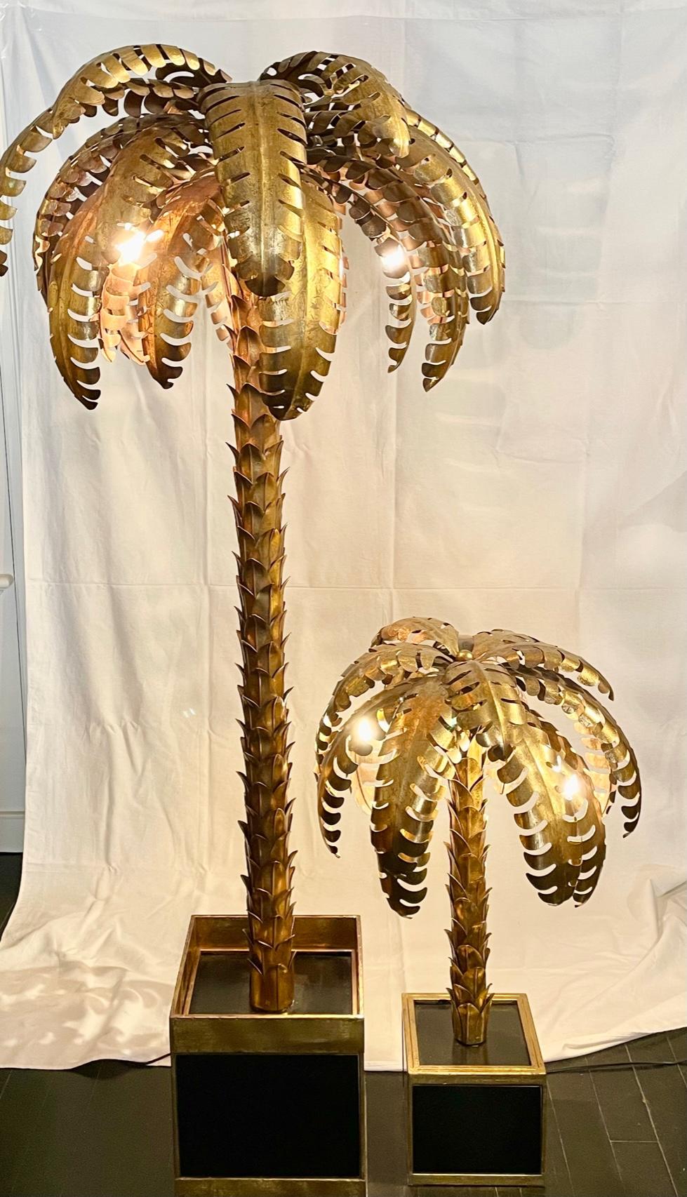 20th Century Palm Tree Floor Lamp Atributed to Maison Jansen For Sale