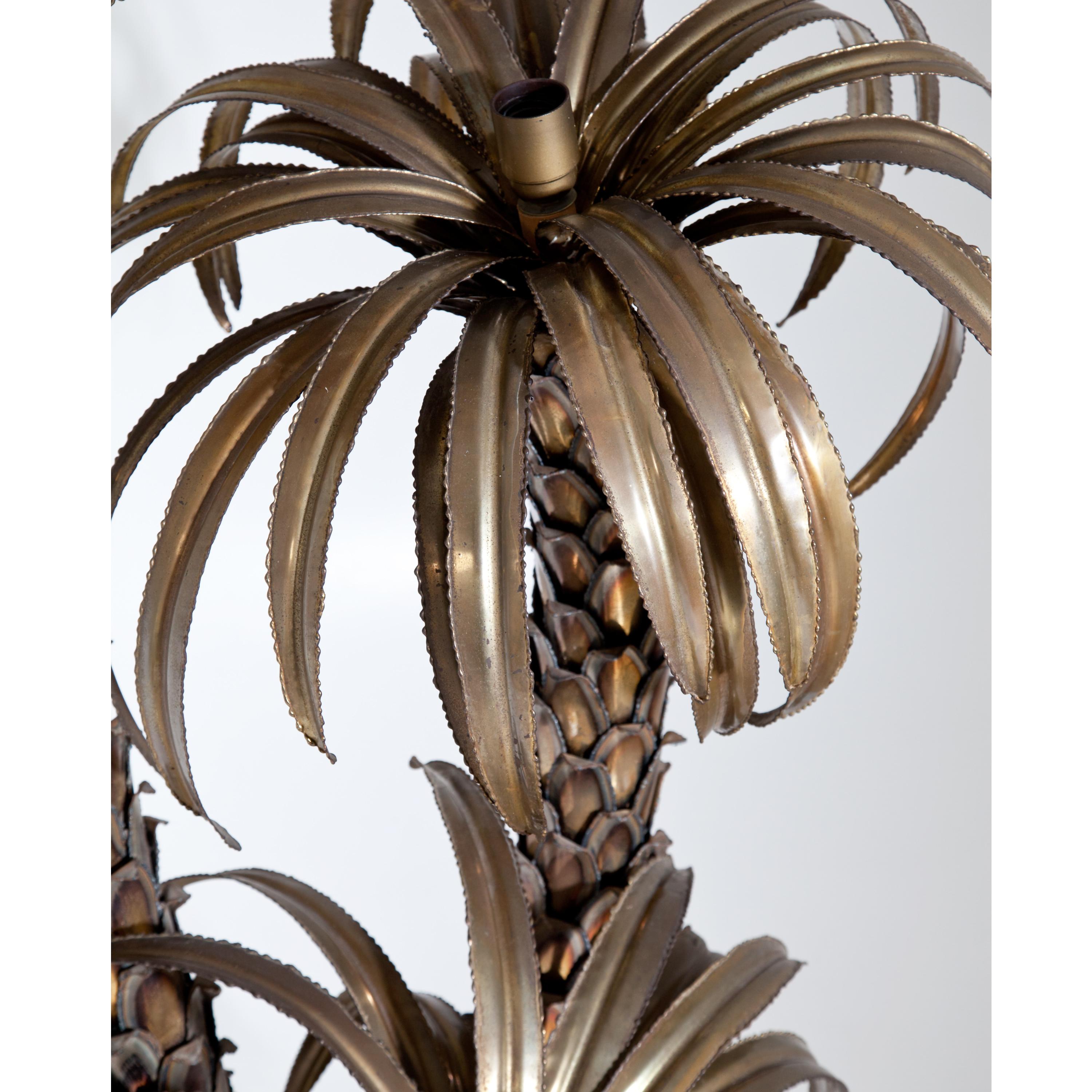 French Palm Tree Floor Lamp Attributed to Maison Jansen