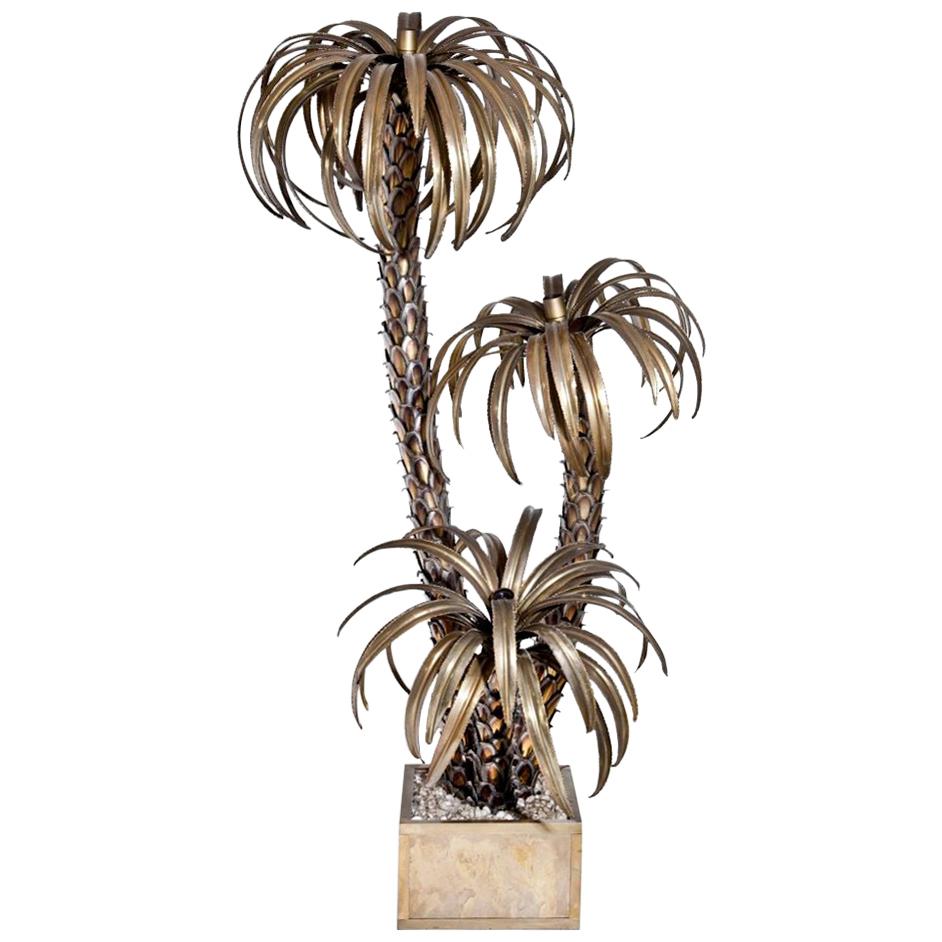 Palm Tree Floor Lamp Attributed to Maison Jansen