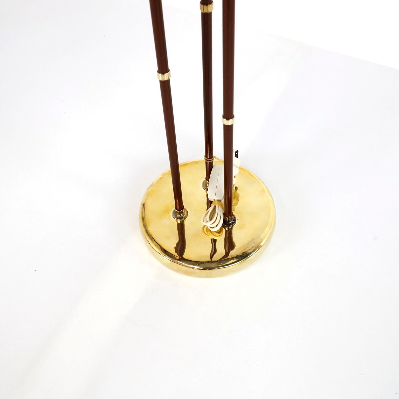 Stehlampe aus Palmenholz von Arturo Pani (Moderne der Mitte des Jahrhunderts) im Angebot
