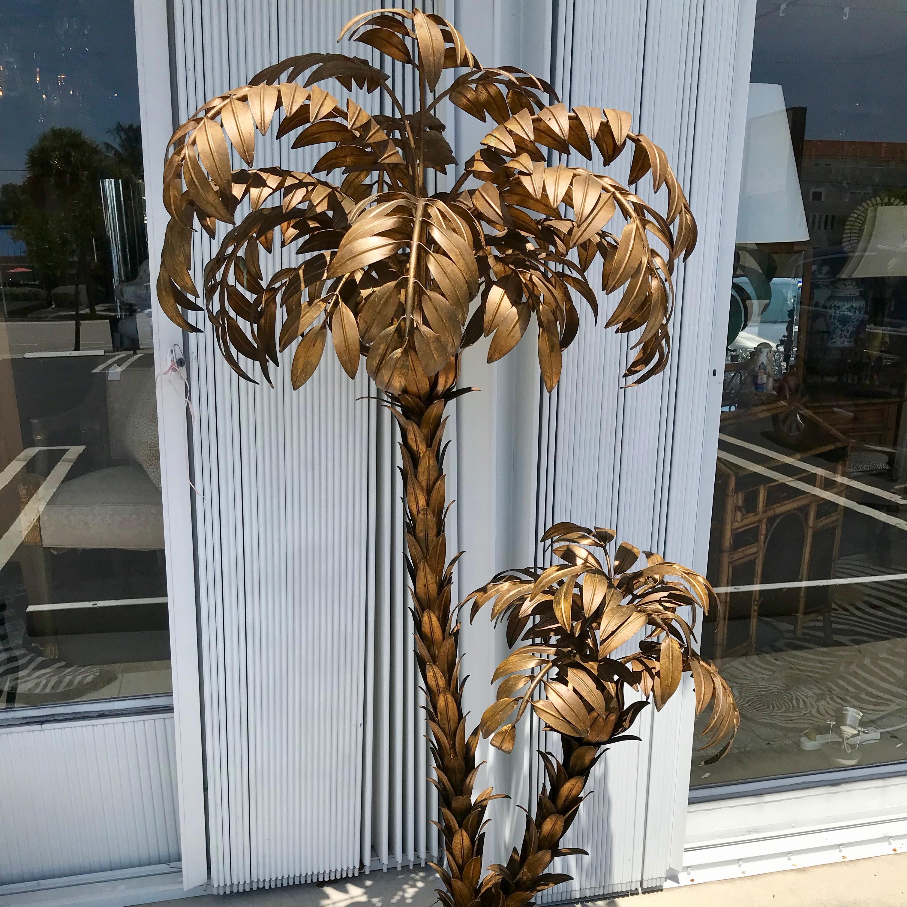 German Palm Tree Floor Lamp by Hans Kögl