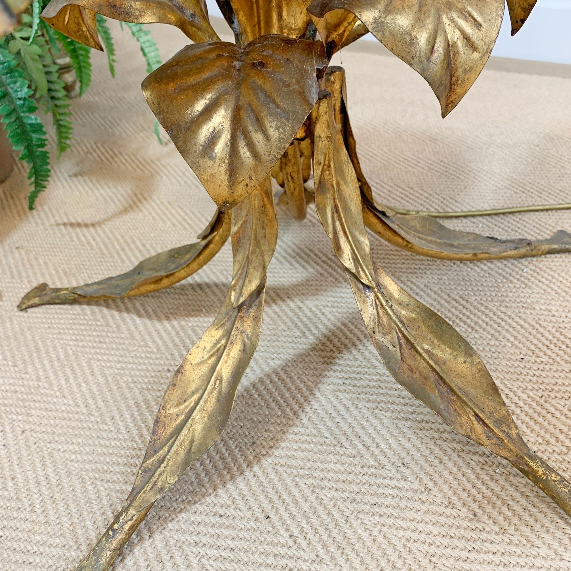 Gold Palm Tree Floor Lamp Sergio Terzani For Sale 2