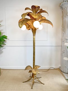 Gold Palm Tree Floor Lamp Sergio Terzani