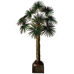 Palm Tree Floor Lamp in Brass by Maison Jansen