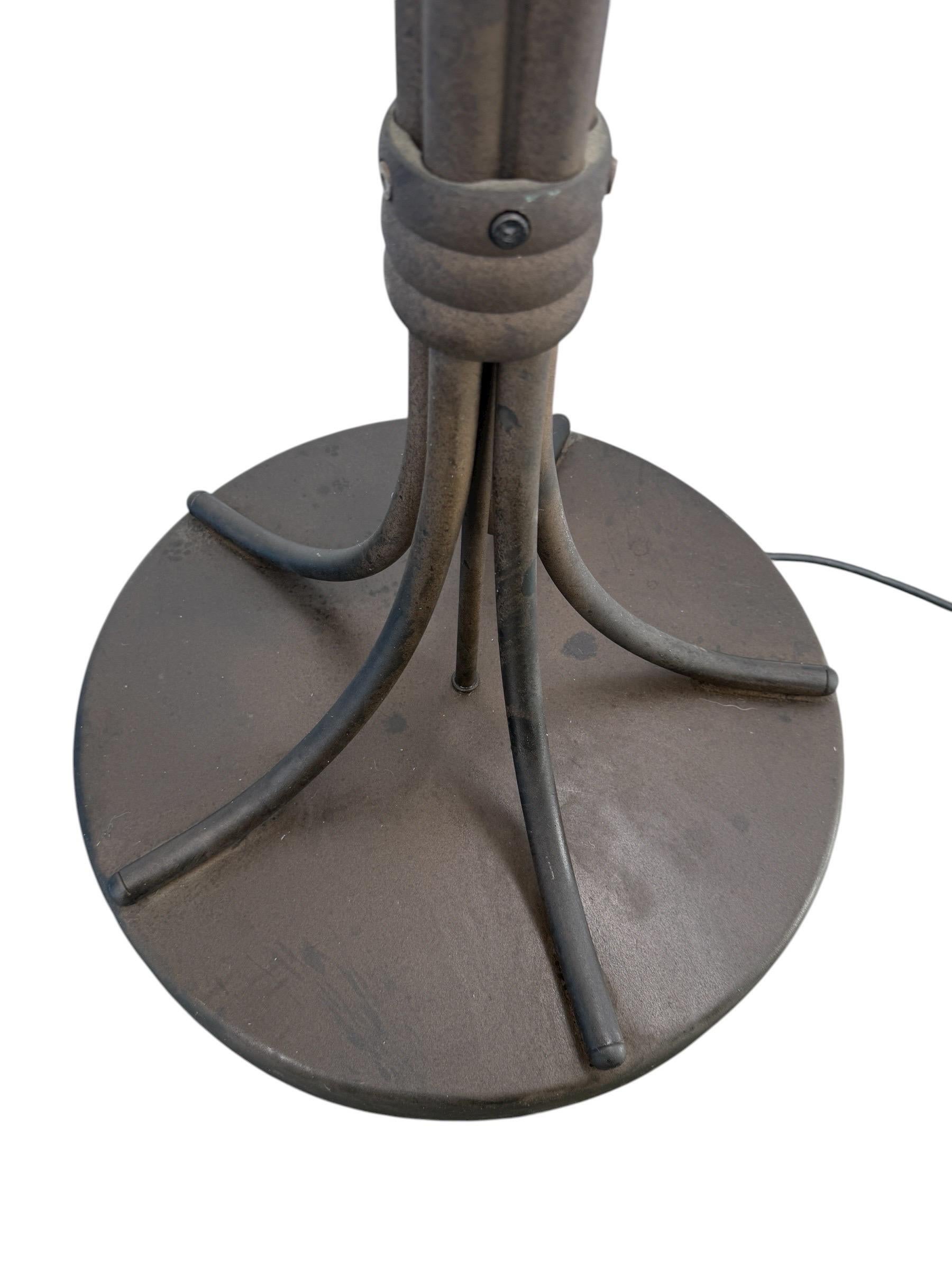 Metallo Lampada da terra a forma di albero di palma per interni/esterni alta 82 pollici in vendita