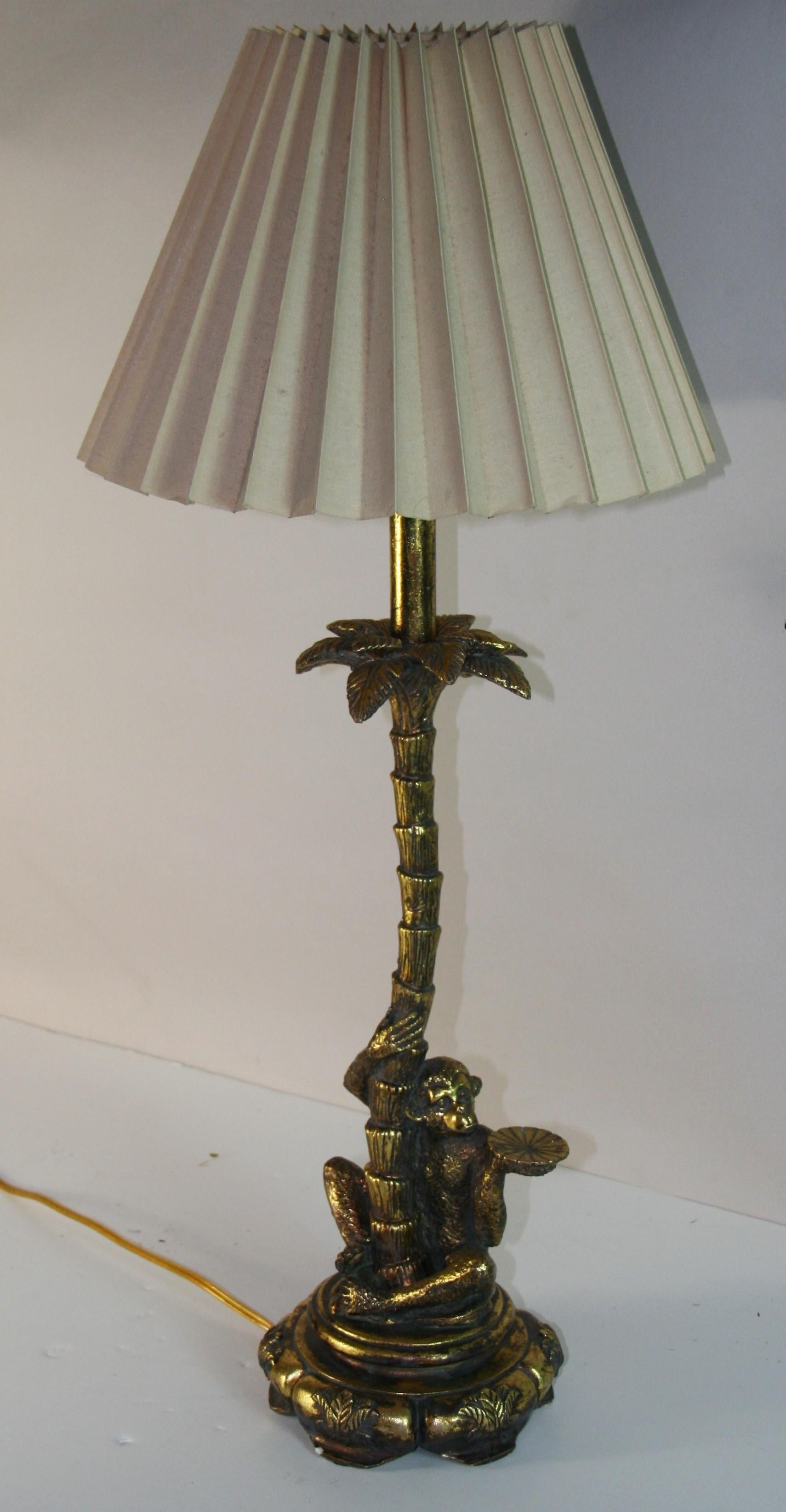 1685 Monkey lamp with palm tree
Shade not included
Rewired takes on 60 watt Edison bulb