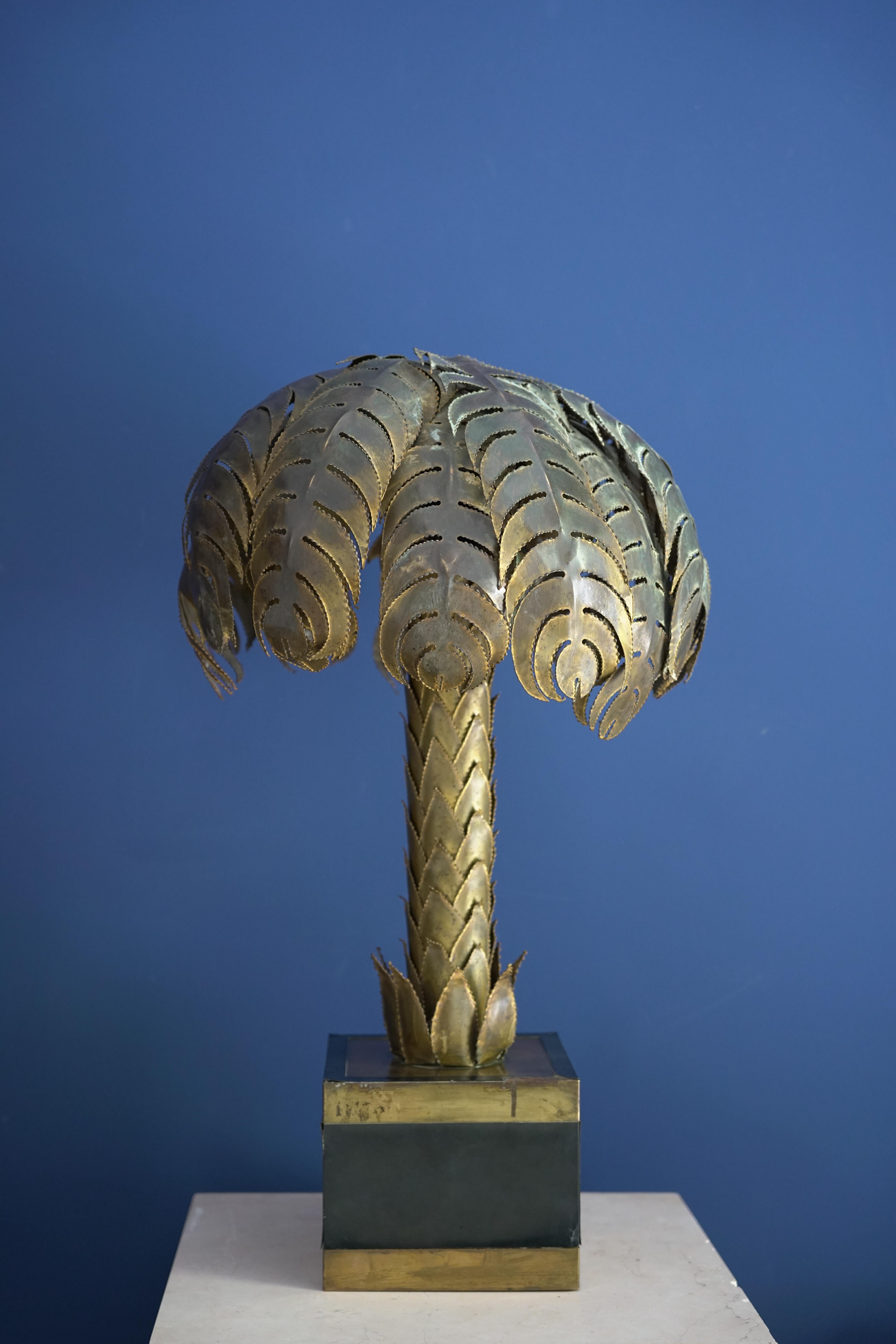 Lámpara Palm Tree de Maison Jansen finales del siglo XX en venta