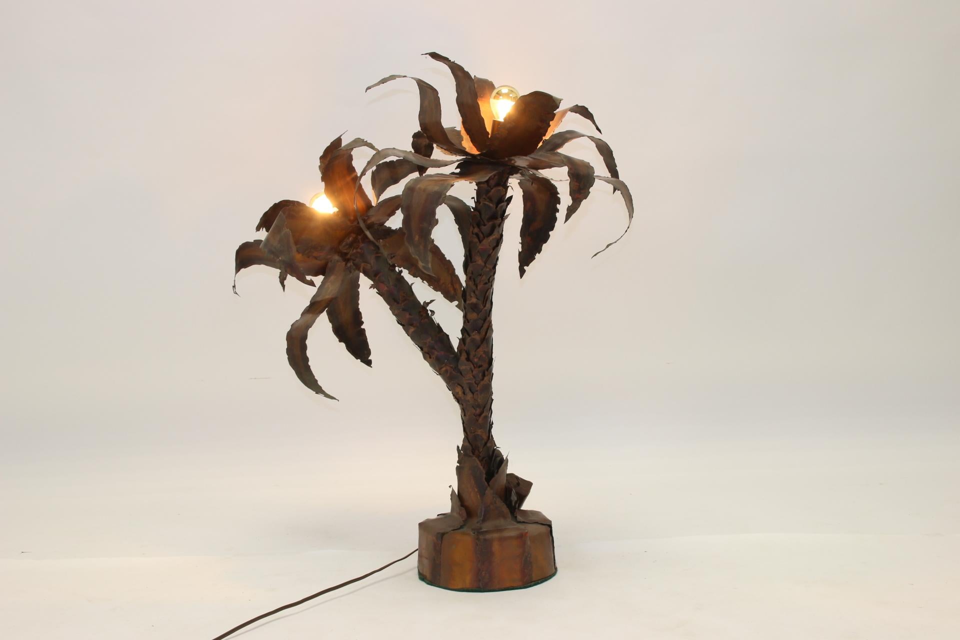 Palm Tree Lamp by Masion Jansen Paris 1970 9