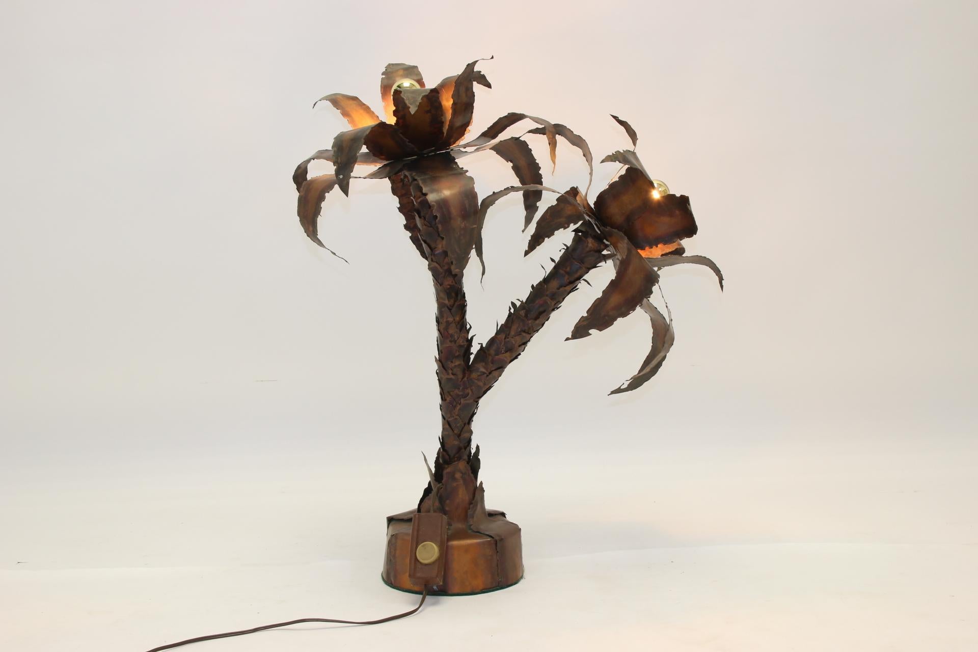 Palm Tree Lamp by Masion Jansen Paris 1970 11