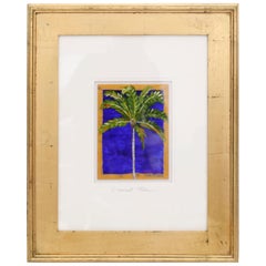 Palme Gemälde auf Brett von Maria Reyes Jones