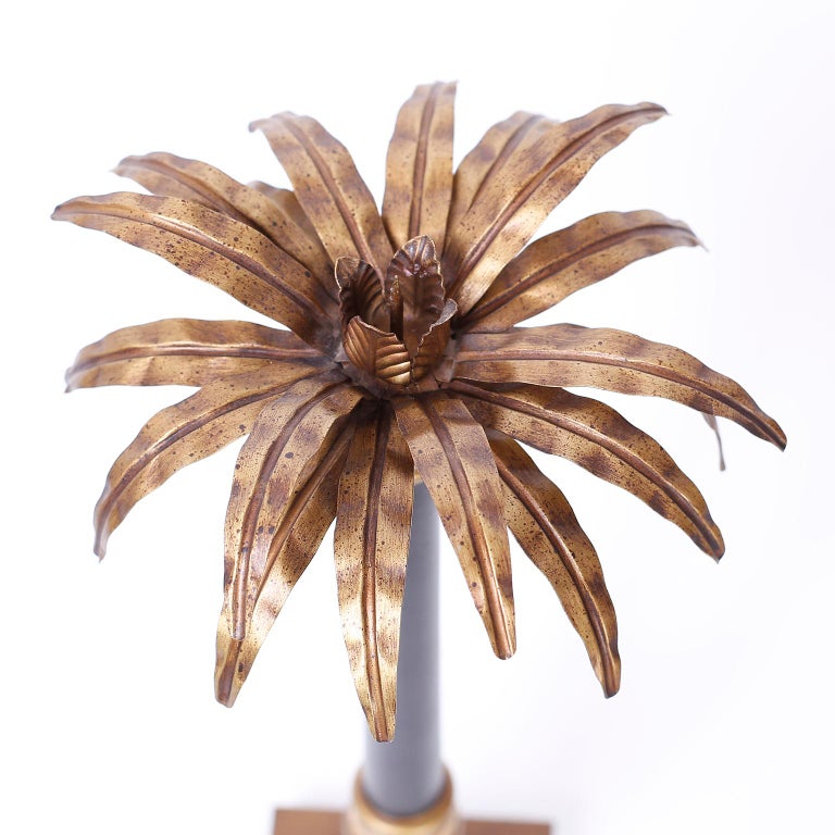 Palm Tree Pricket Candlesticks For Sale at 1stDibs palm tree candlesticks