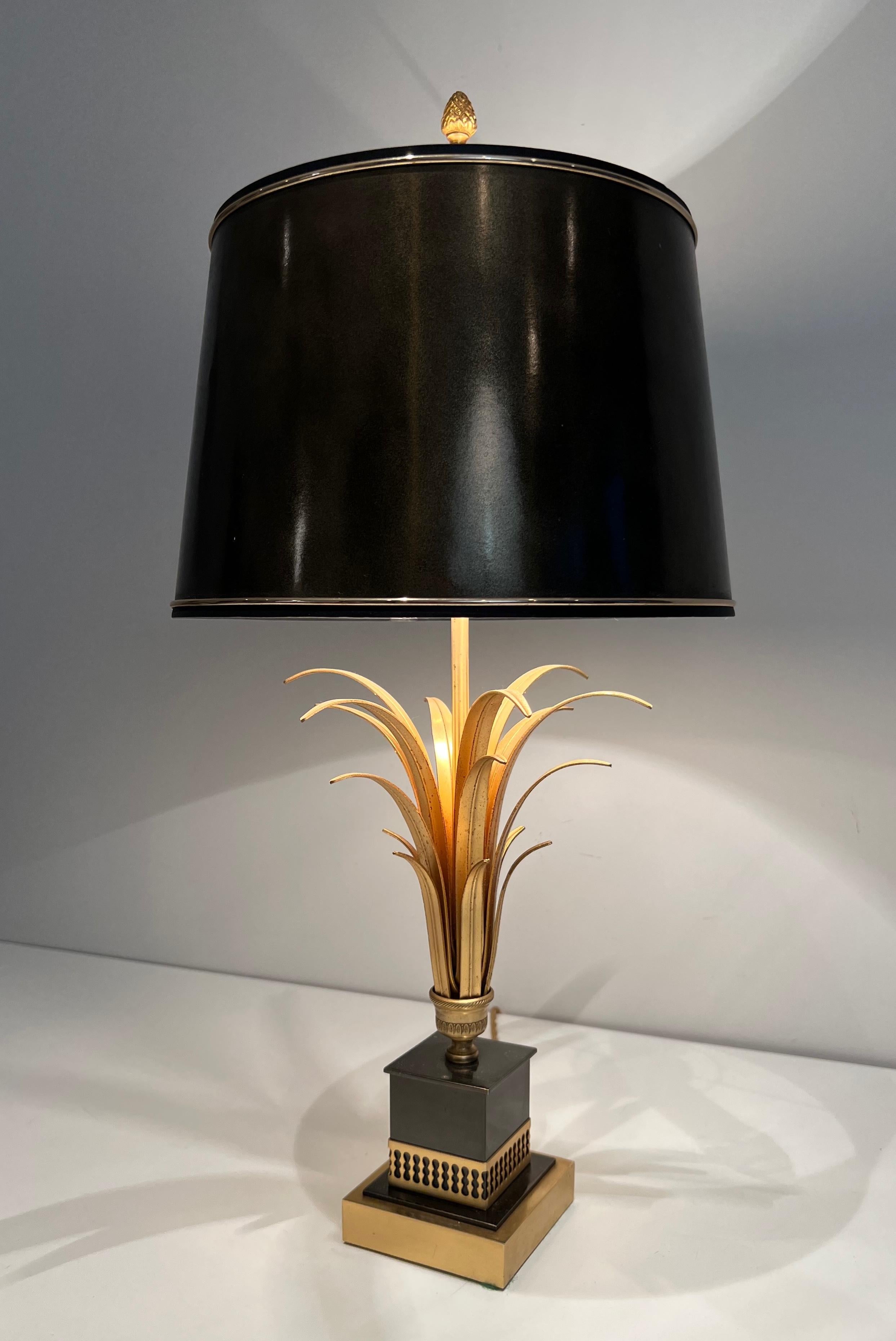 Neoclassical Palm Tree Table Lamp In the Style of Maison Charles For Sale