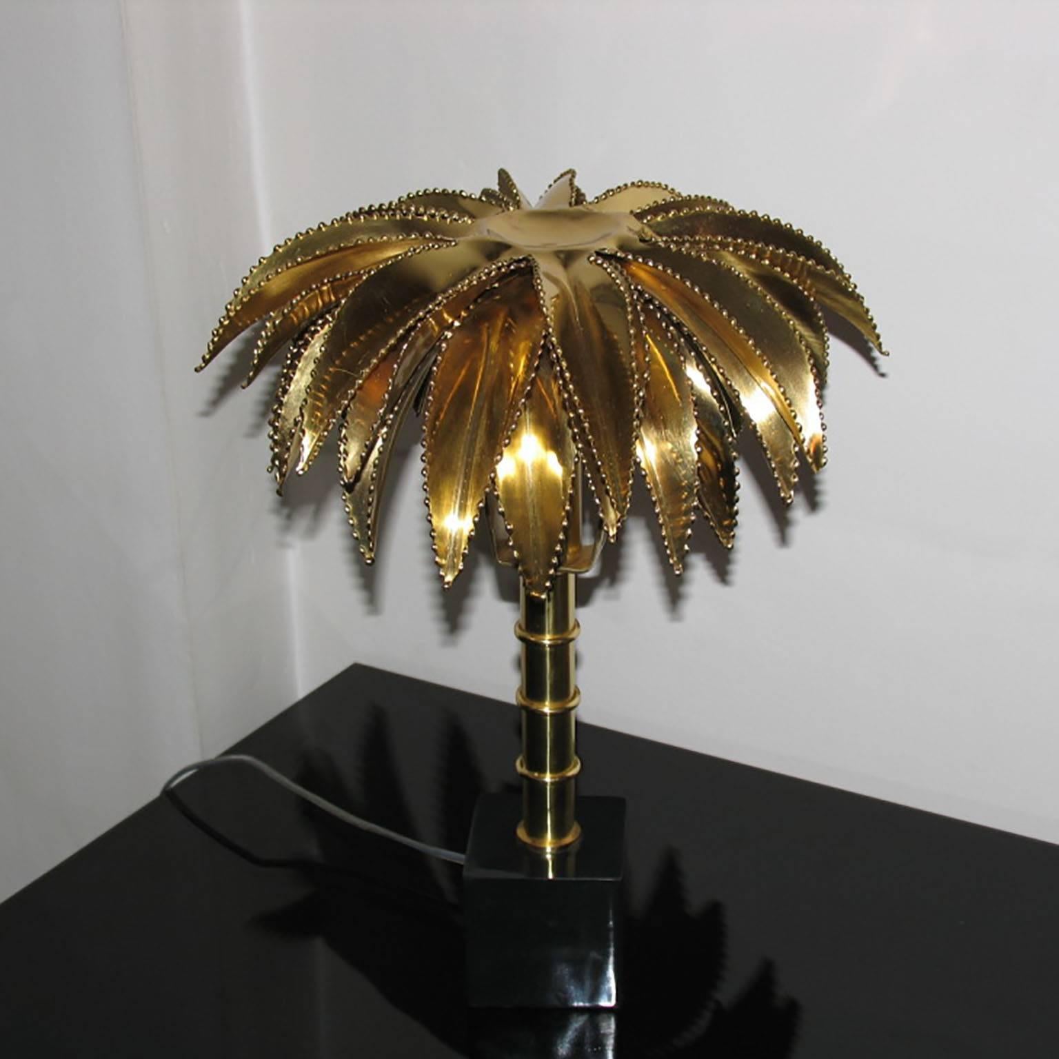 maison jansen palm lamp