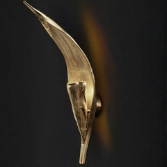 Palm - Lampada da parete in finitura oro con design organico e moderno