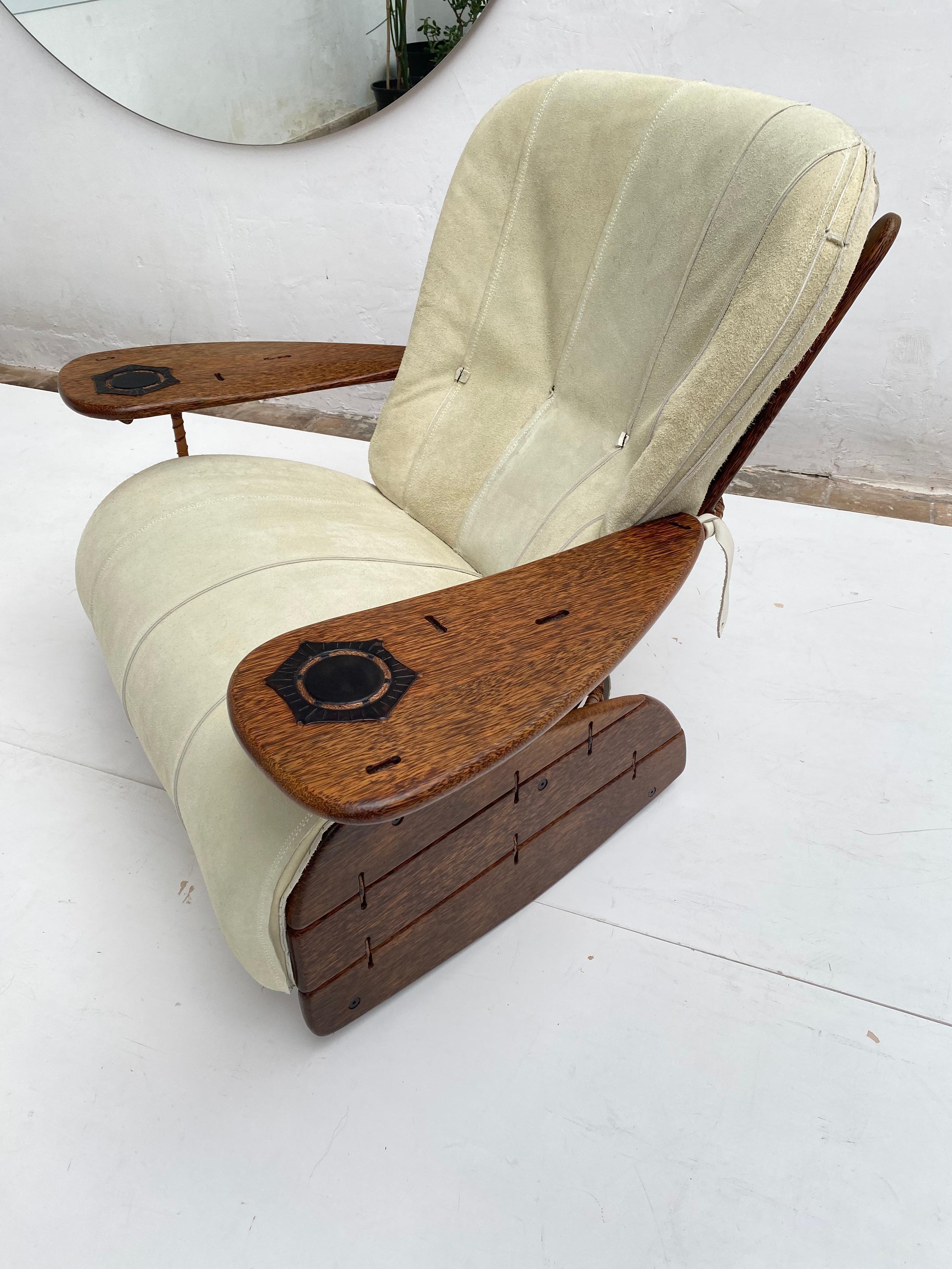 Palm Wood 'Havana' Rockin Chair + Ottoman Pacific Green Furniture Fiji Islands 4