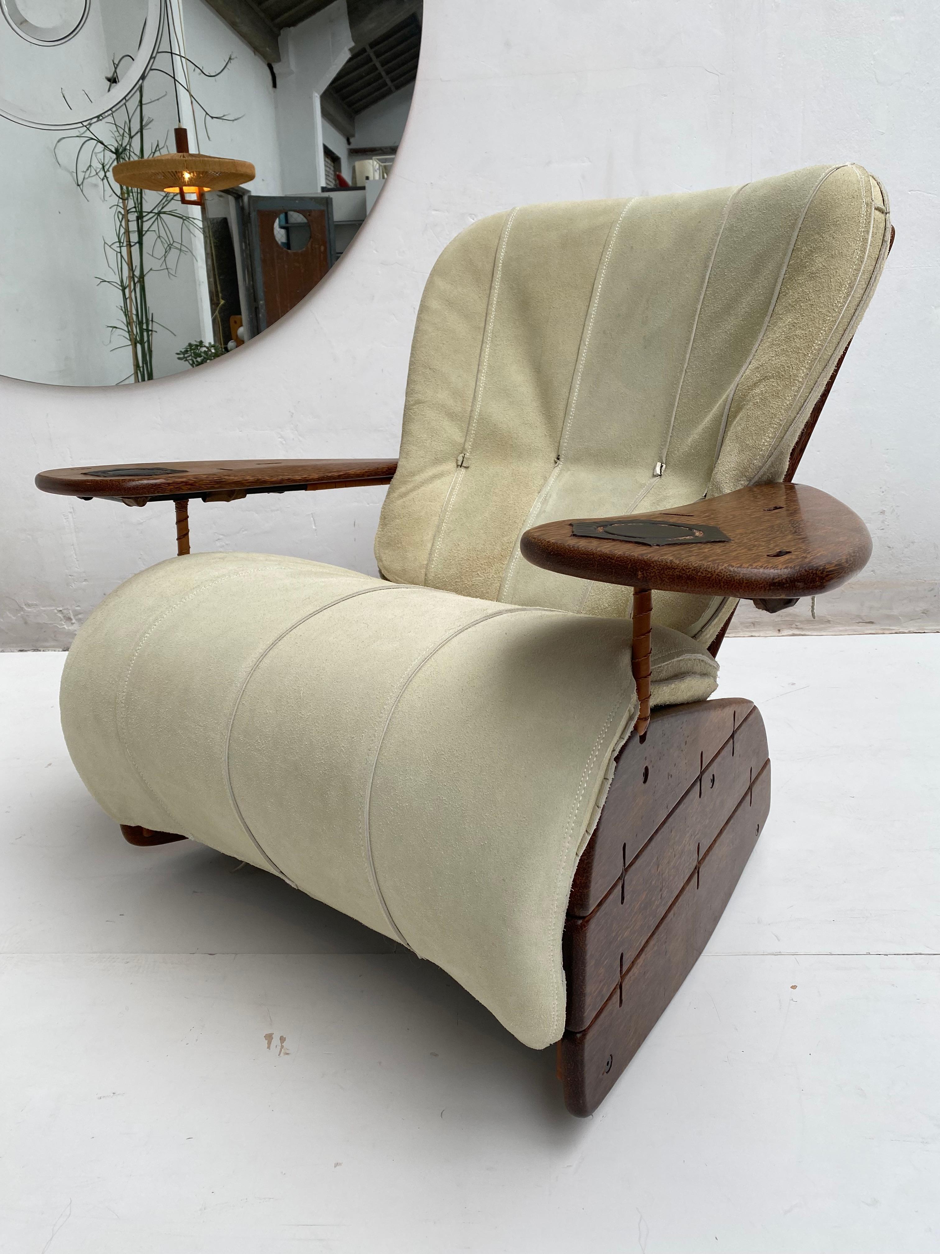 Palm Wood 'Havana' Rockin Chair + Ottoman Pacific Green Furniture Fiji Islands 6