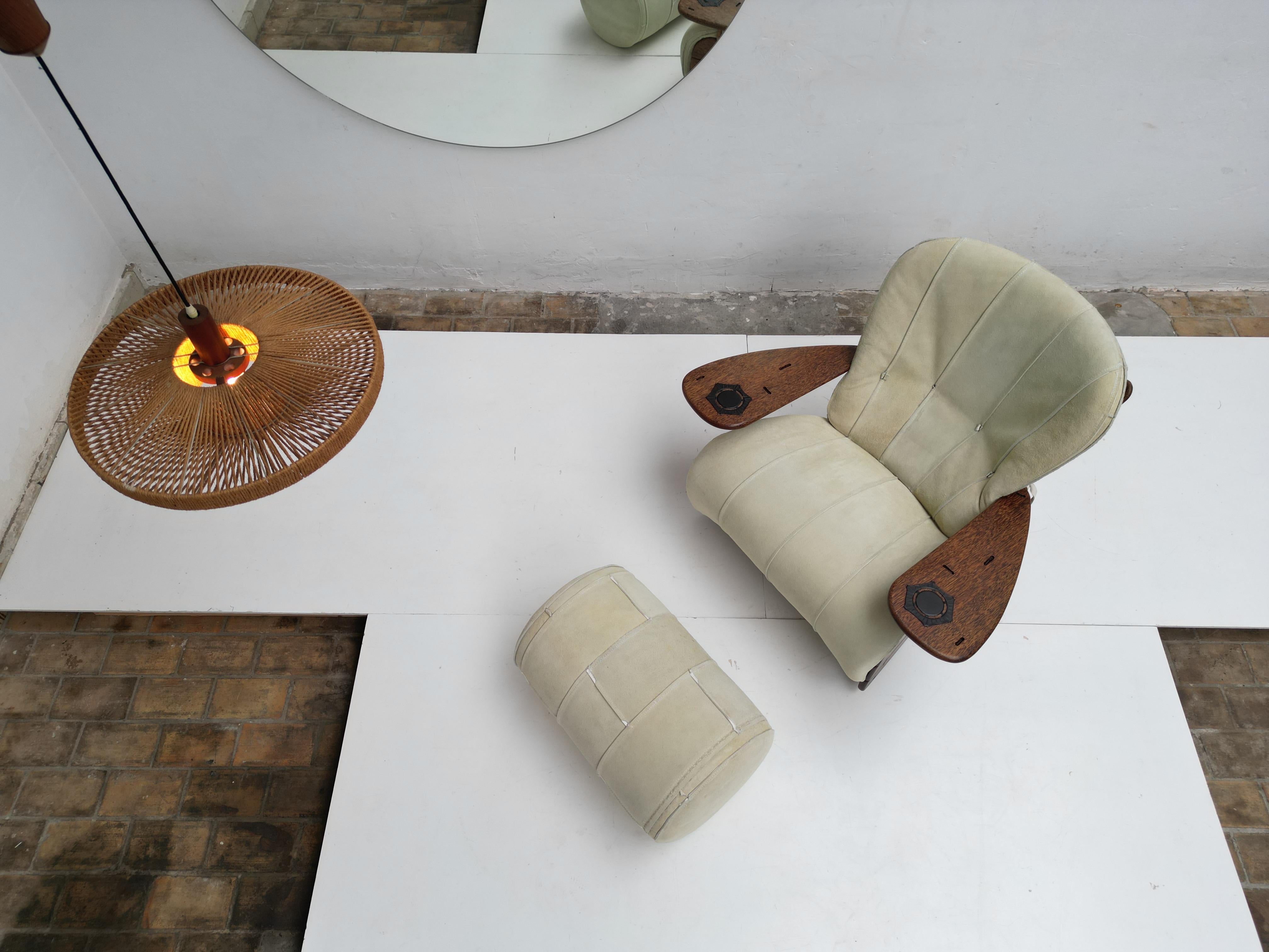 Palm Wood 'Havana' Rockin Chair + Ottoman Pacific Green Furniture Fiji Islands 1