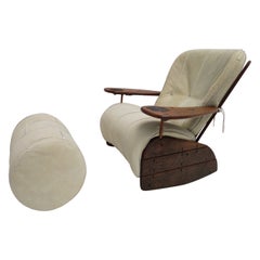 Palm Wood 'Havana' Rockin Chair + Ottoman Pacific Green Möbel Fidschi-Inseln