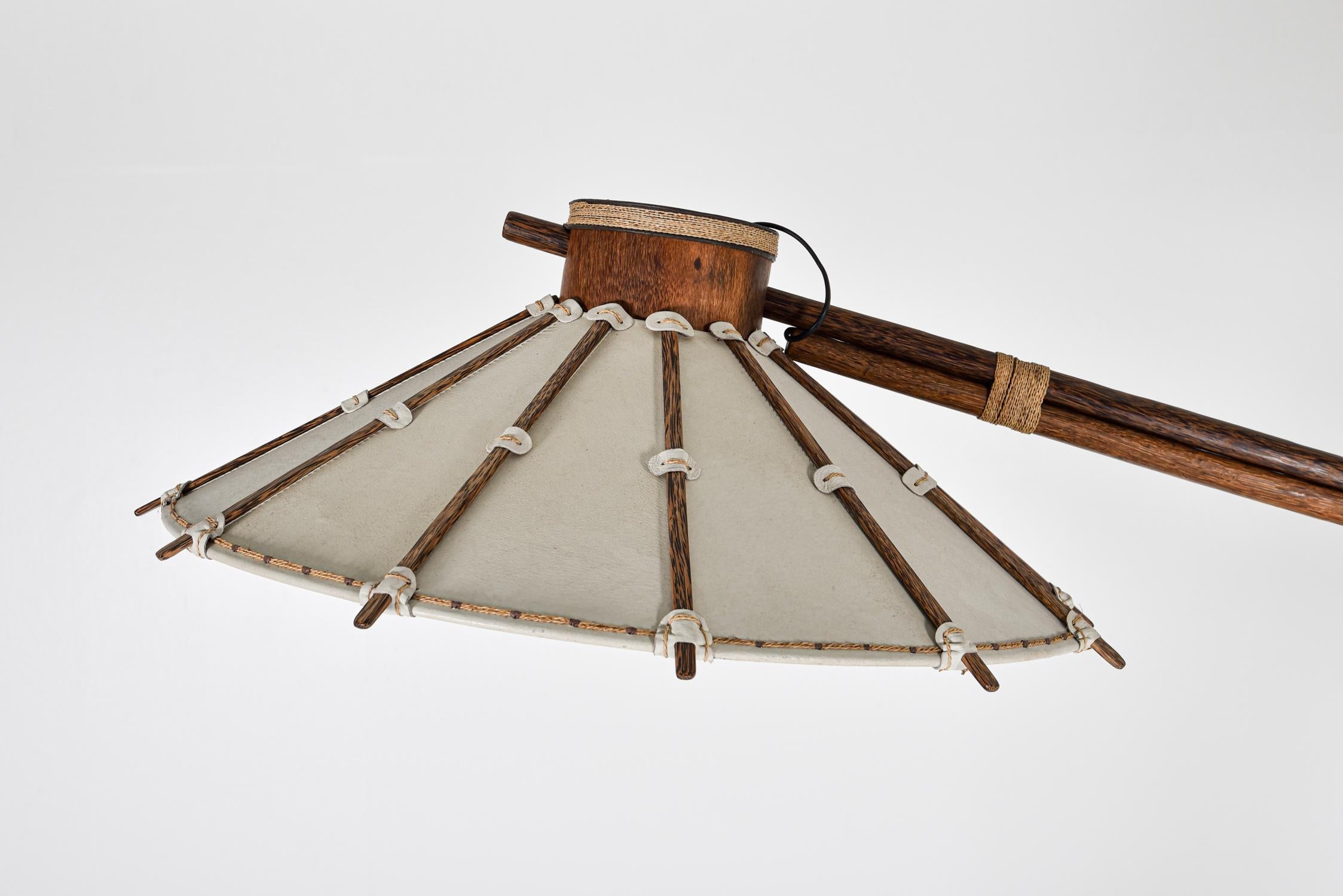 Palm Wood Studio Craft Arc Floor Lamp In Excellent Condition In Antwerp, BE