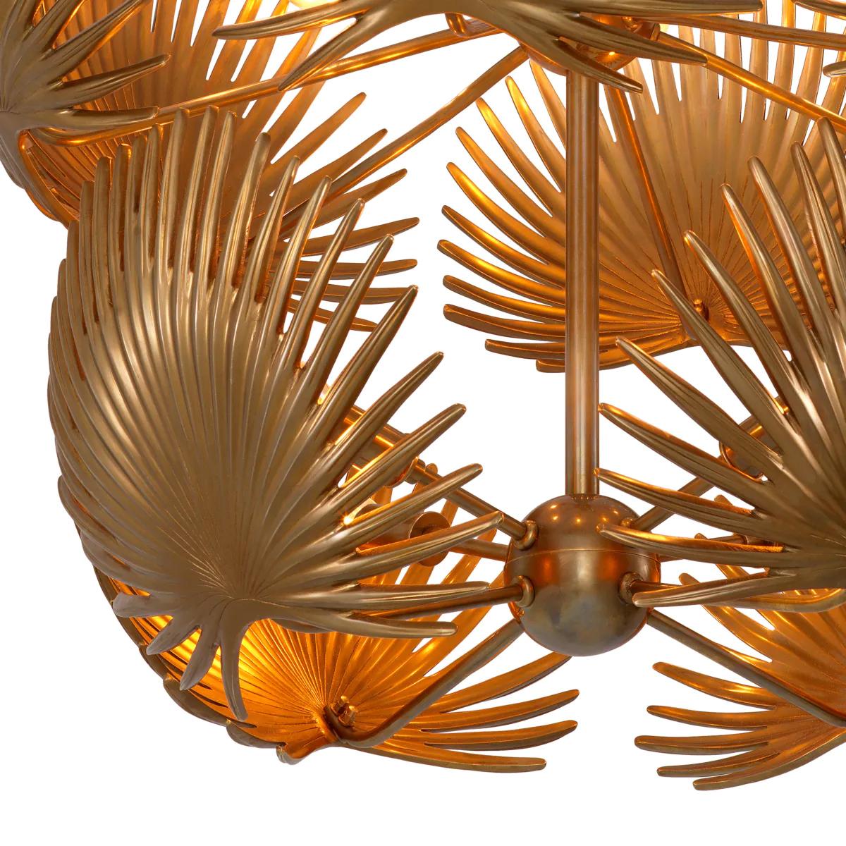 Fait main Lustre en laiton Palma en vente