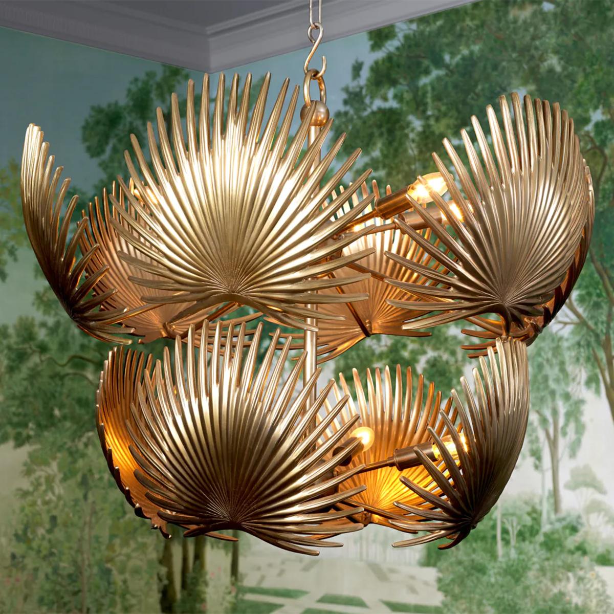 Lustre en laiton Palma en vente 1