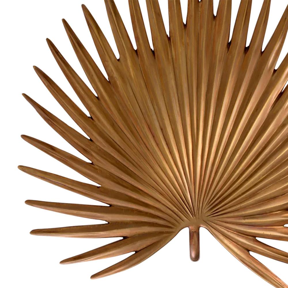 Hand-Crafted Palma Brass Wall Lamp For Sale