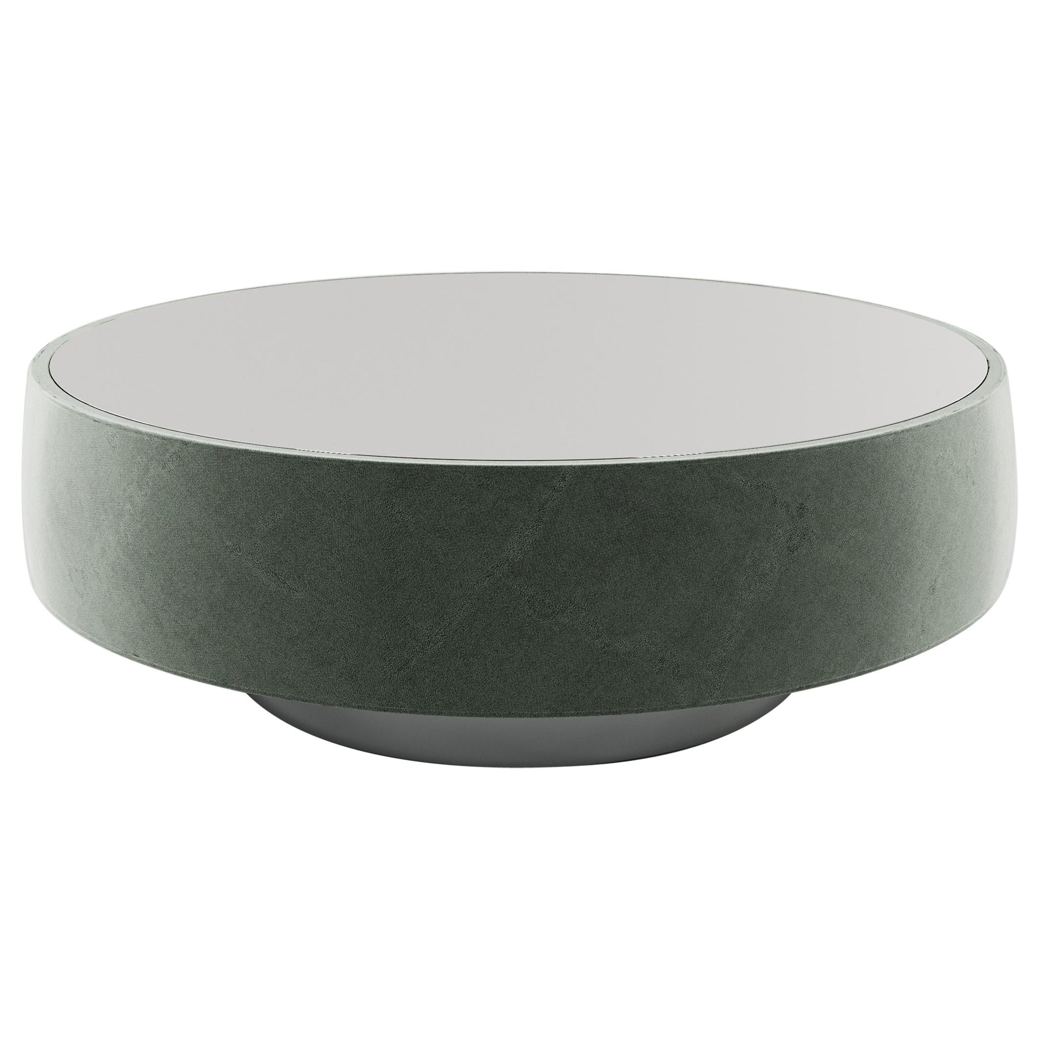 1970'S French Round Glass Top with Black Iron Base Coffee Table at 1stDibs