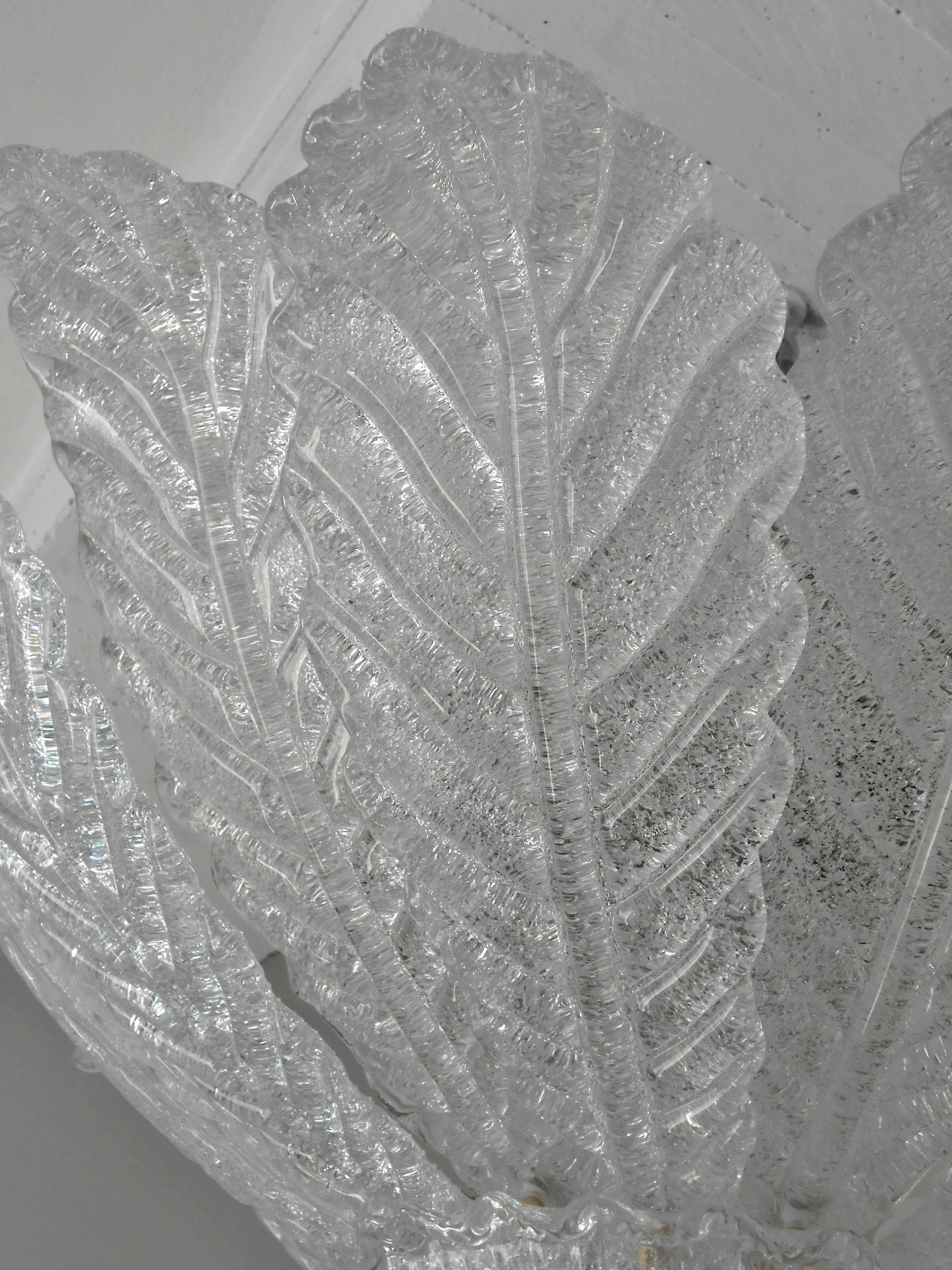 Italian Palma Flush Mount by Fabio Ltd For Sale