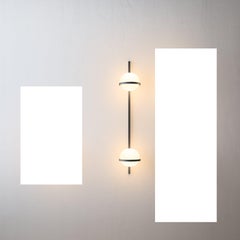 Palma LED Vertical Double Wall Lamp in Charcoal Grey by Antoni Arola