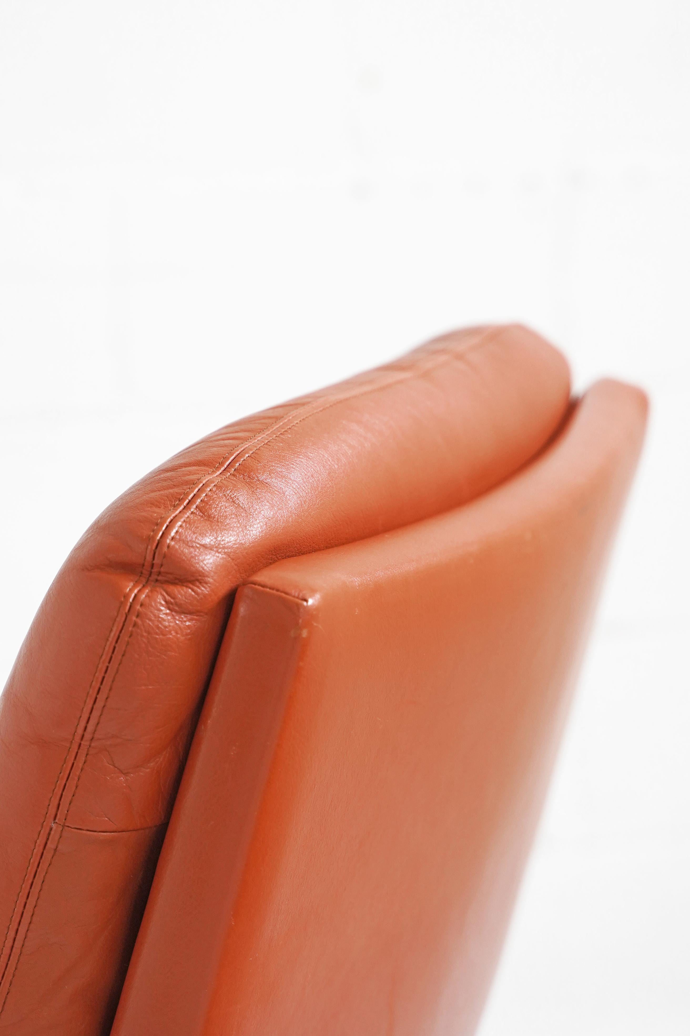 Palma Lounge Chair in Original Leather by Werner Langenfeld for ESA 1