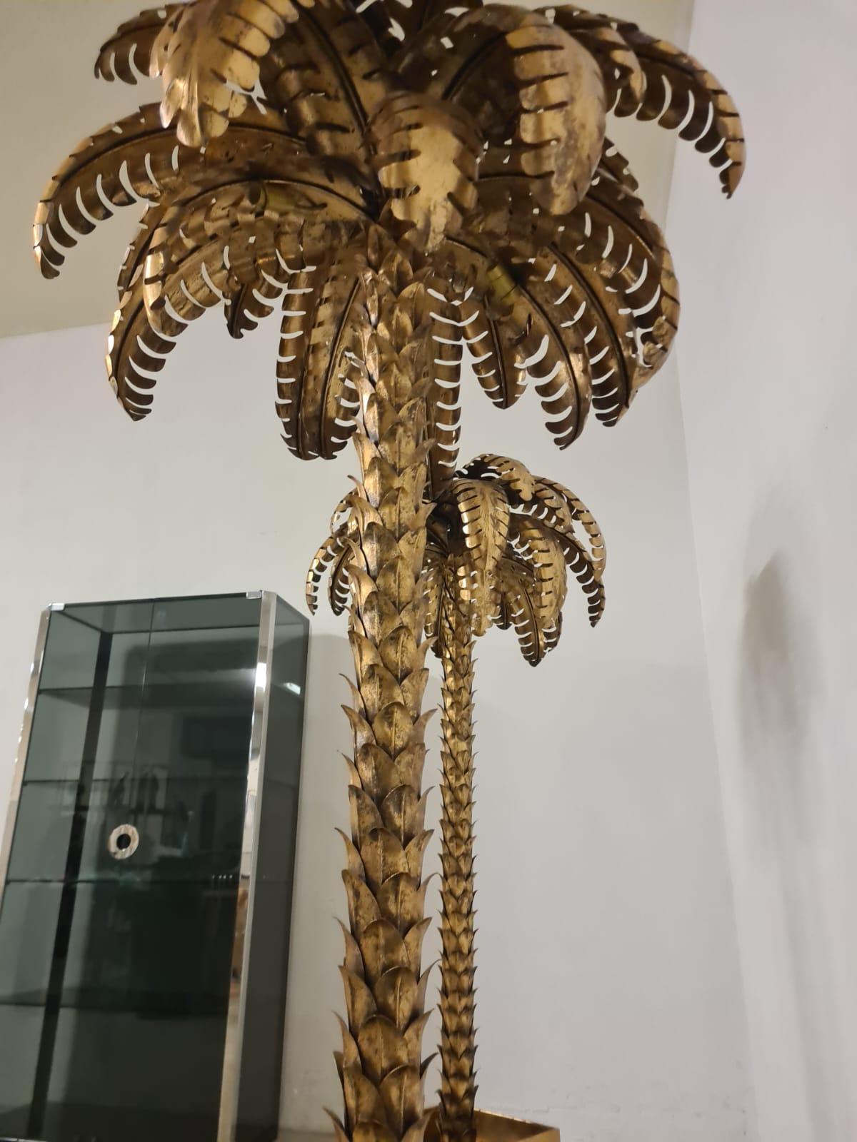Leuchtende Palme von Maison Jansen im Angebot 7