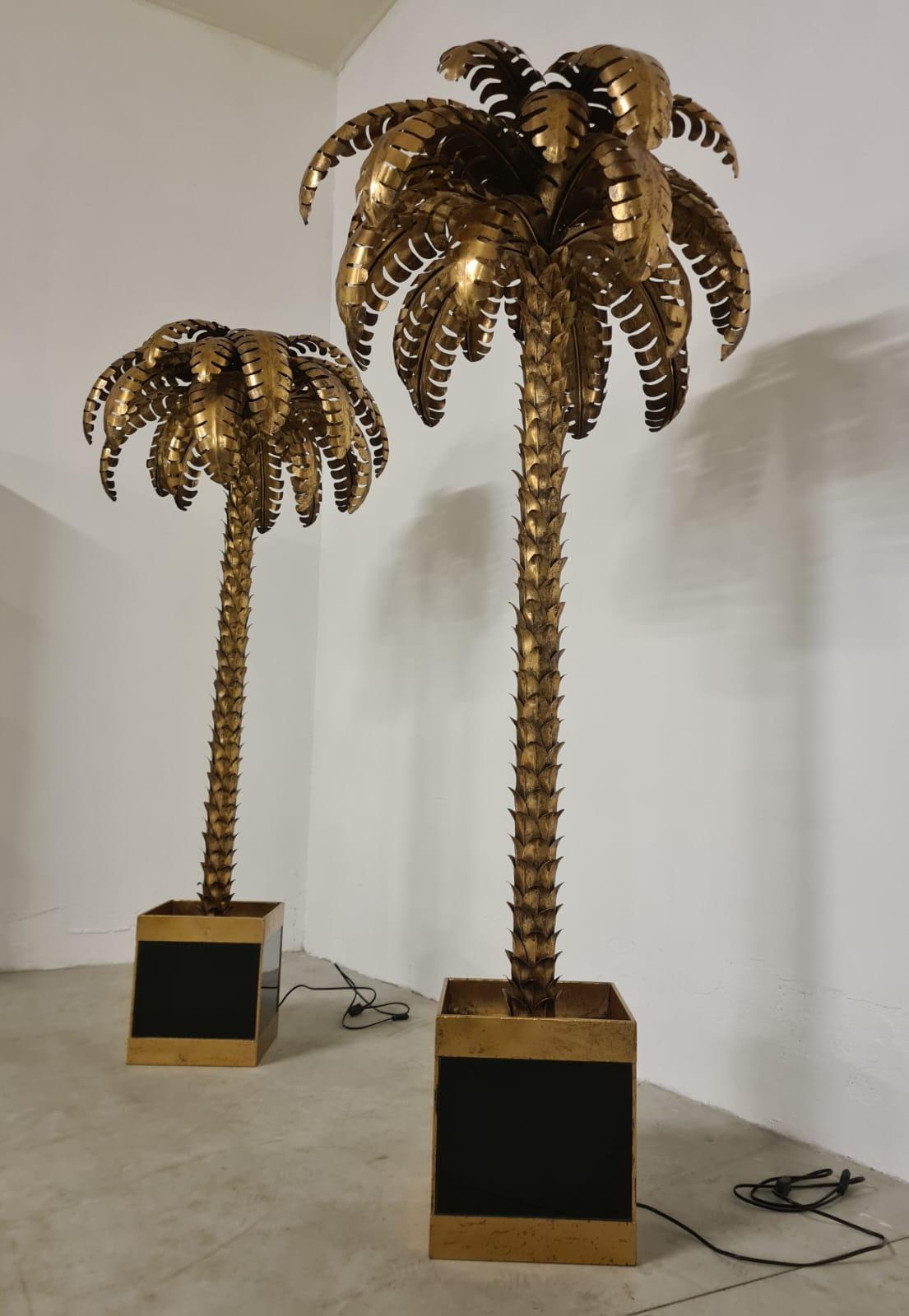Leuchtende Palme von Maison Jansen im Angebot 1