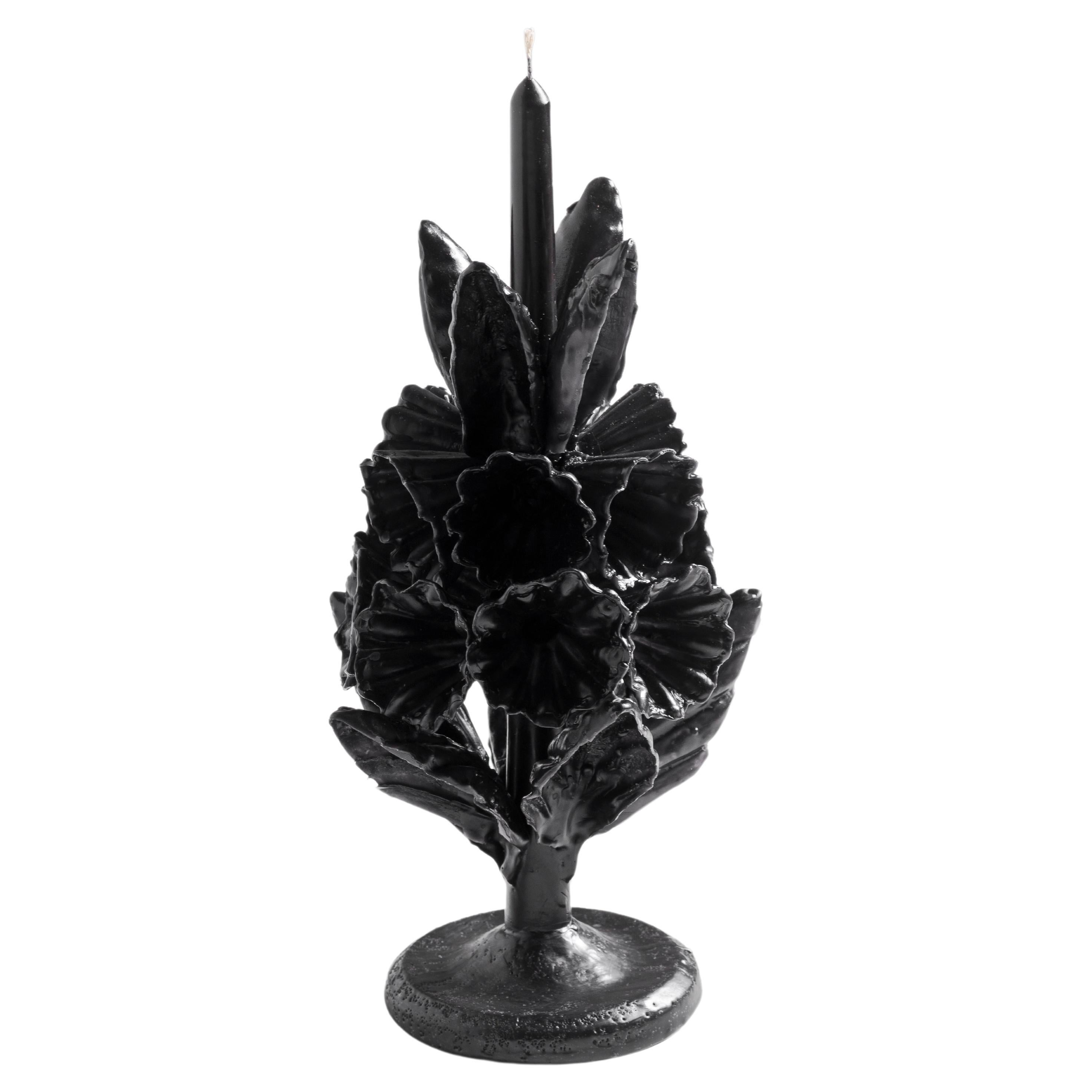 PALMARIO Handcrafted Decorative Traditional Candle in Black by ANDEAN, In Stock For Sale