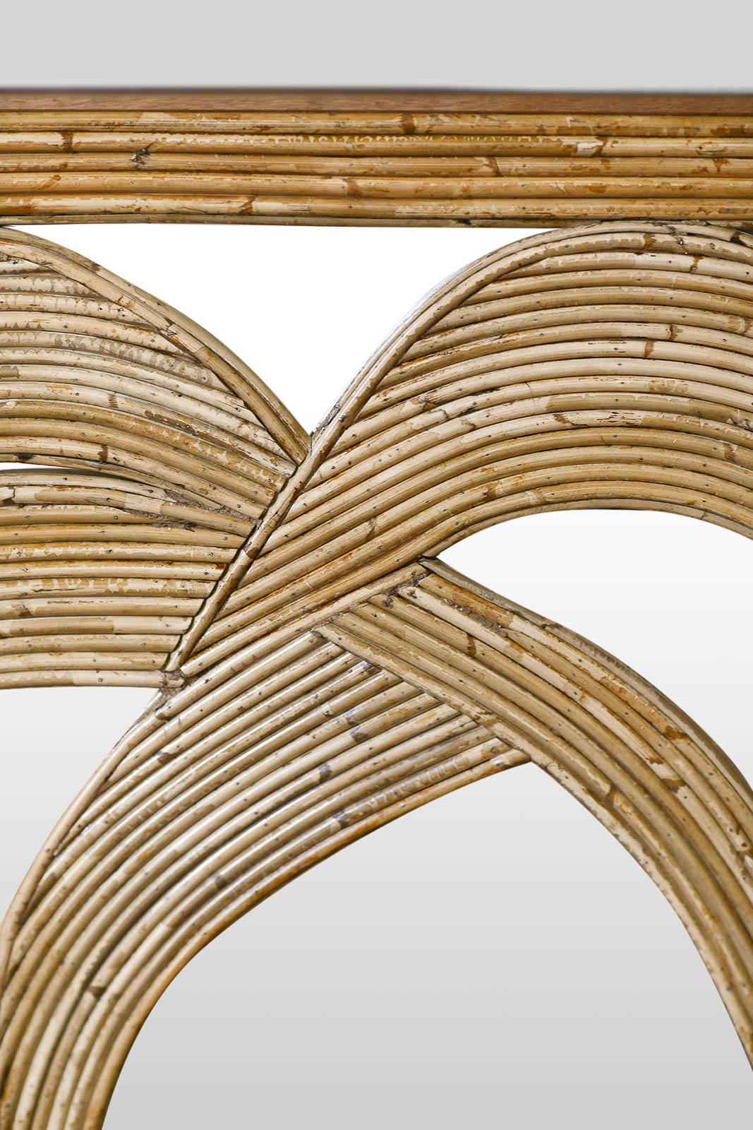 Palm Mirror By Vivai Del Sud 1970 In Good Condition In Roma, RM