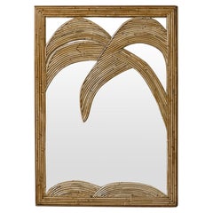 Miroir palmier de Vivai Del Sud 1970