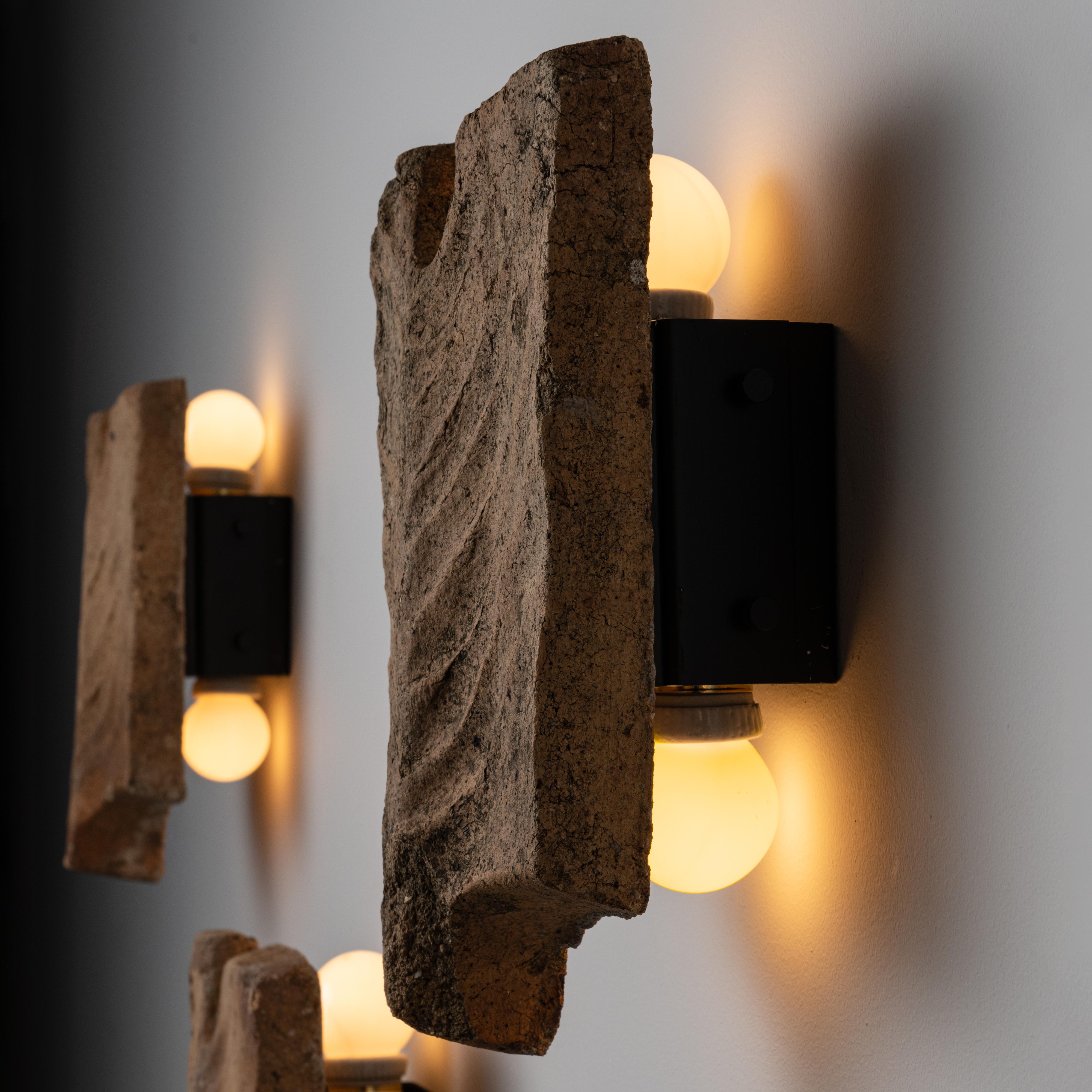 French 'Palme’ Sconces by Georges Jouve for Jouve France