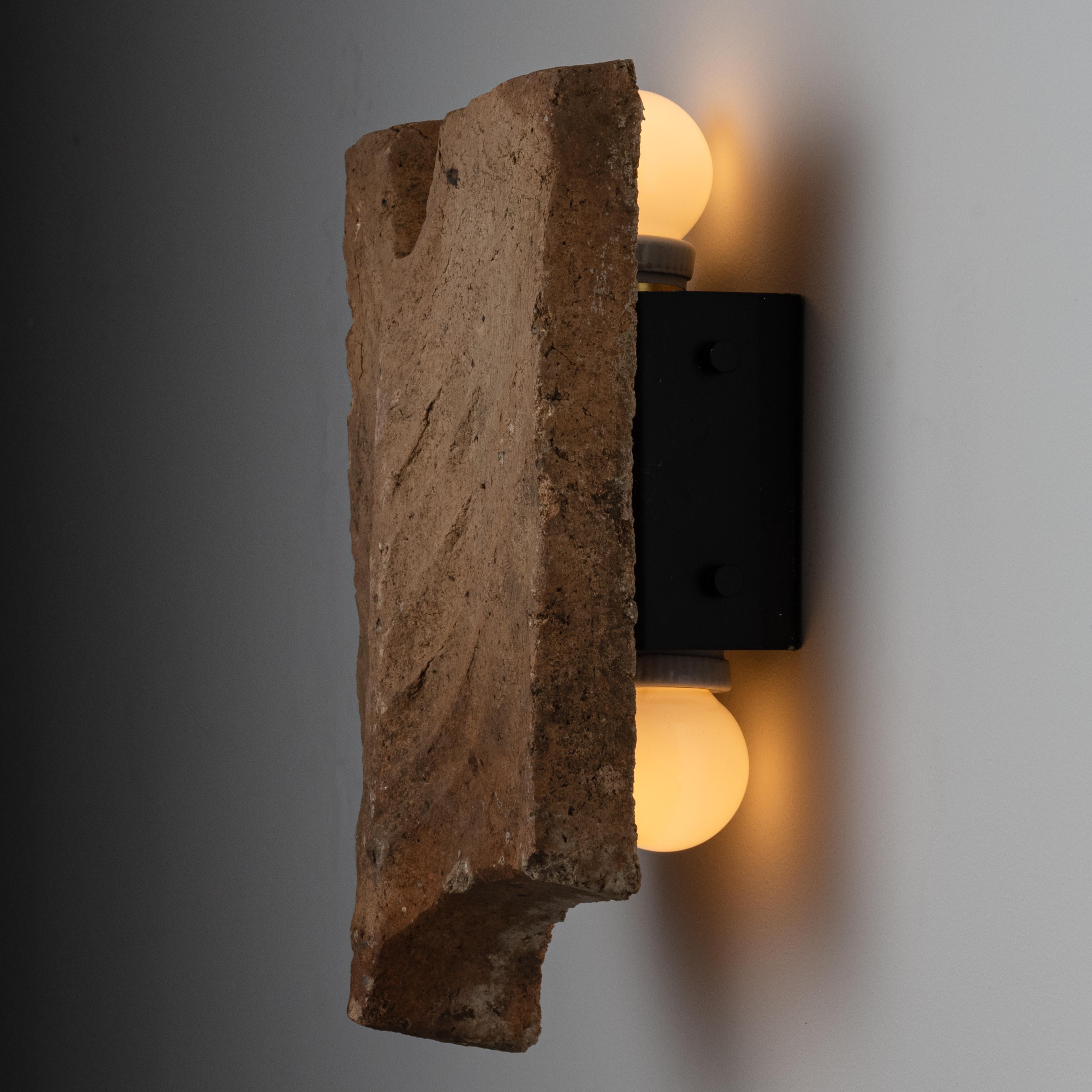 Enameled 'Palme’ Sconces by Georges Jouve for Jouve France