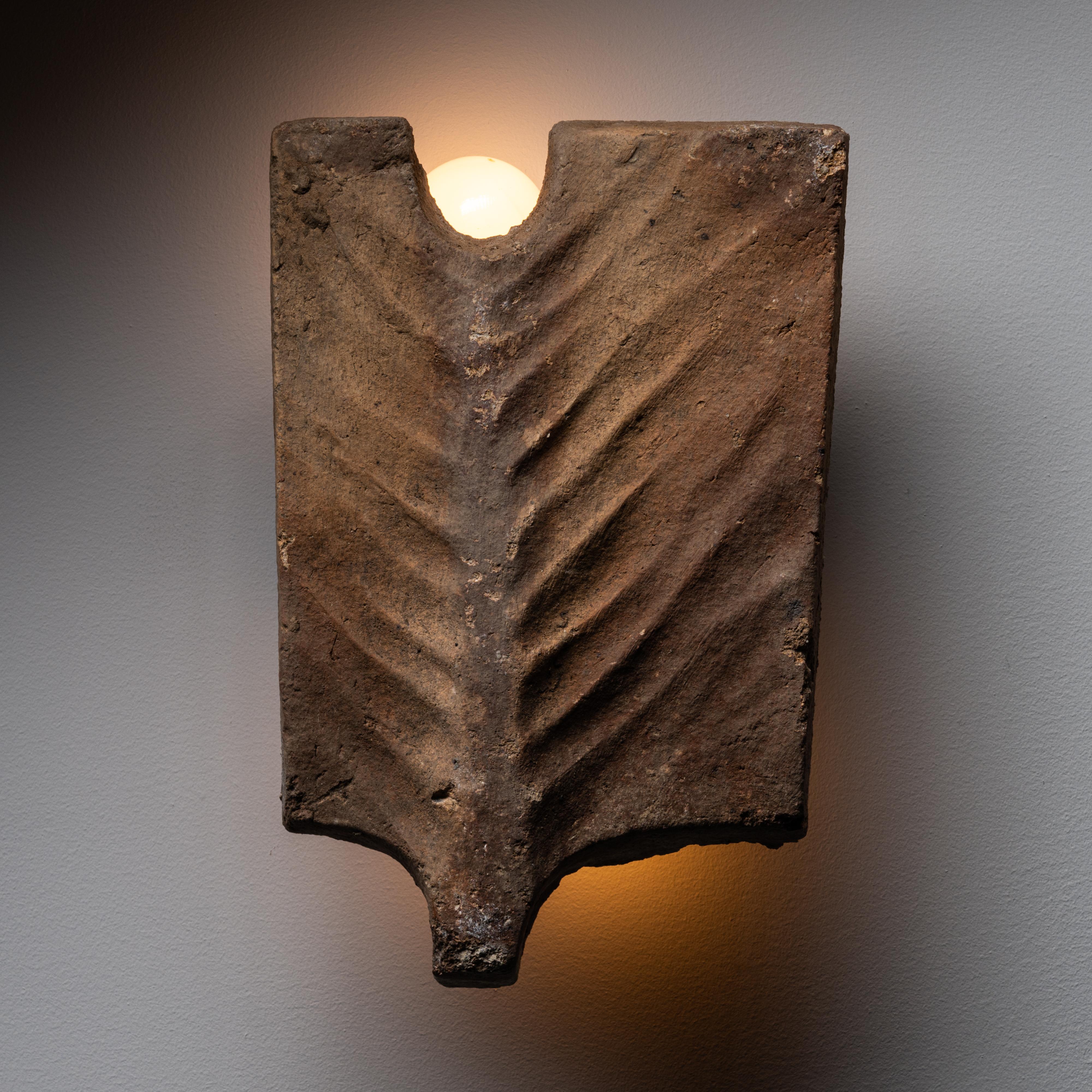 'Palme’ Sconces by Georges Jouve for Jouve France In Fair Condition In Los Angeles, CA