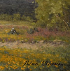 "COREOPSIS IN BLOOM" TEXAS HILL COUNTRY YELLOW WILDFLOWERS Framed: 21 X 25
