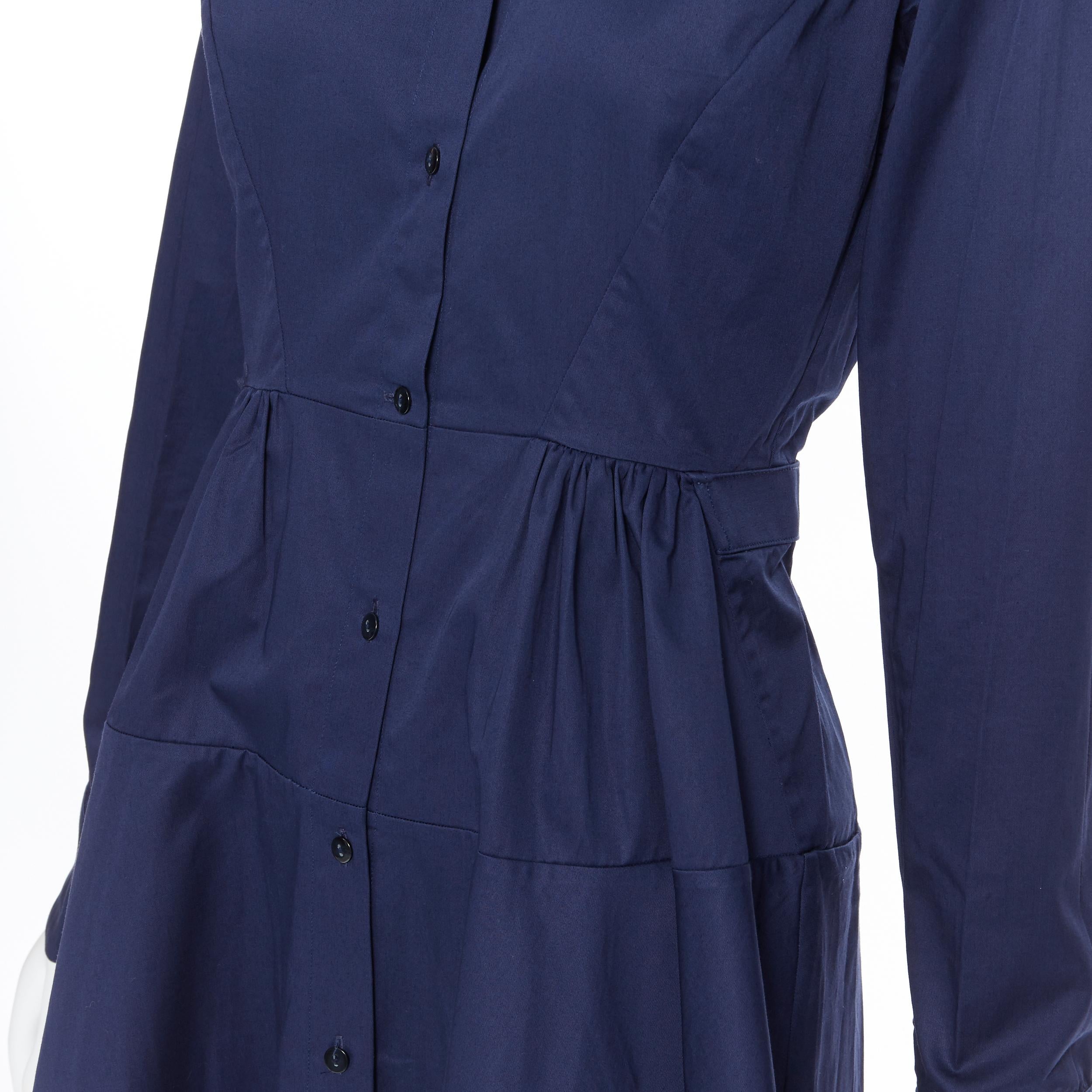 PALMER HARDING 100% cotton navy blue fit flare casual cotton dress UK8 XS
Brand: Palmer Harding
Model Name / Style: Cotton dress
Material: Cotton
Color: Navy
Pattern: Solid
Closure: Button
Extra Detail: Contoured seams at bust. Shirred pleating at