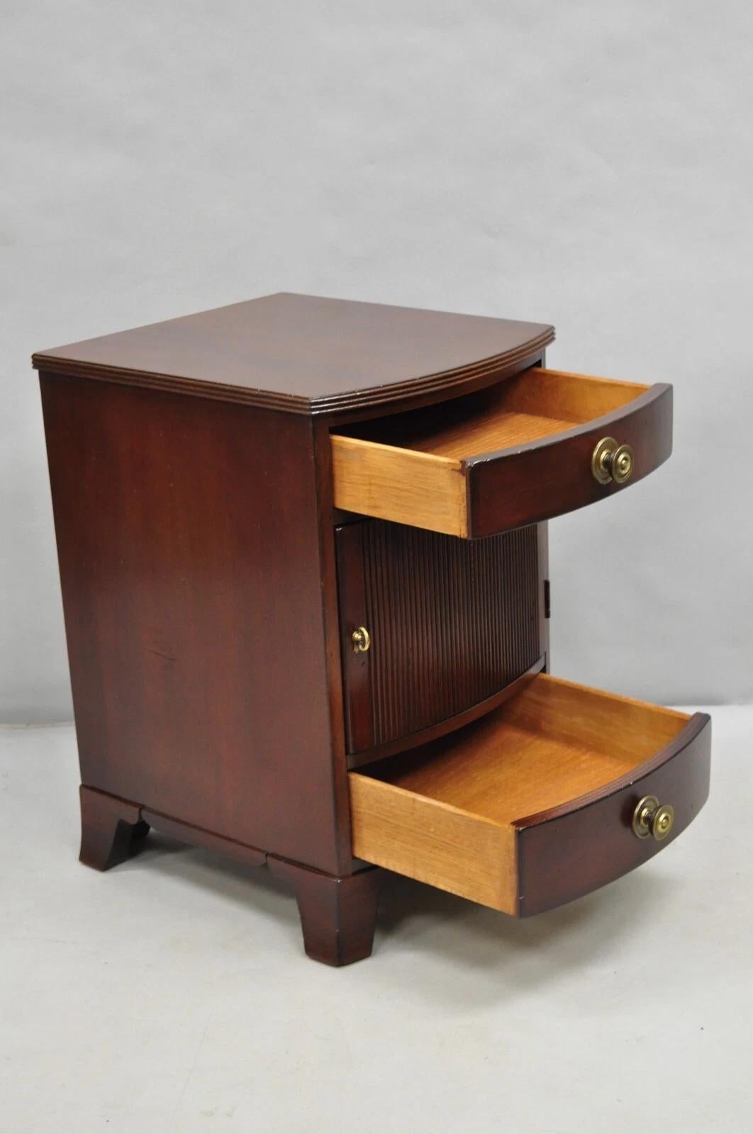 Other Palmer Home Collection Lexington Furniture Mahogany Bowfront Commode Nightstand For Sale