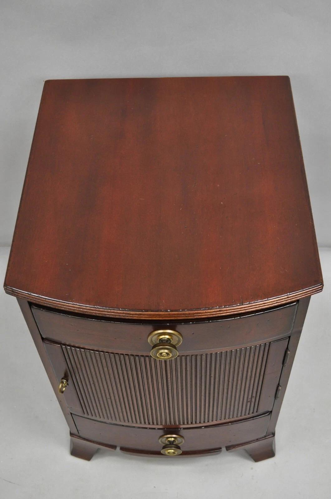 Unknown Palmer Home Collection Lexington Furniture Mahogany Bowfront Commode Nightstand For Sale