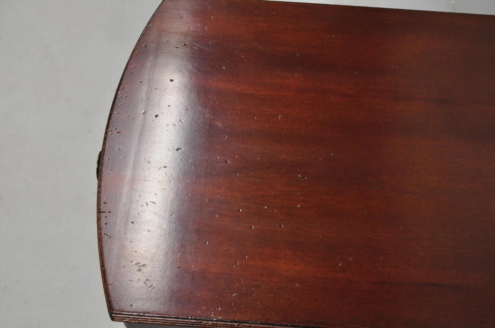 20th Century Palmer Home Collection Lexington Furniture Mahogany Bowfront Commode Nightstand For Sale