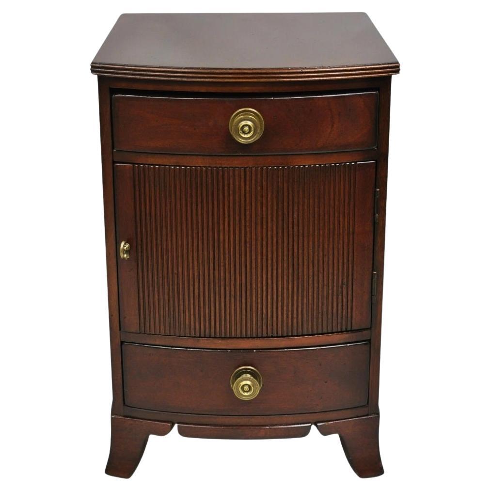 Palmer Home Collection Lexington Furniture Mahogany Bowfront Commode Nightstand For Sale