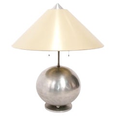 Palmer Smith Lámpara Art Decó Globo de Aluminio