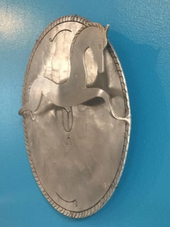 Palmer Smith Art Deco Aluminium Horse Plate